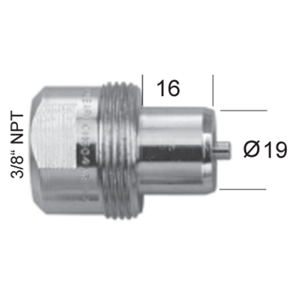 Kupplung Sun/Celette/Enerpac/3010-3 Schlauchseite (CH 604)