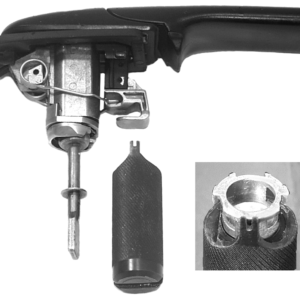 Montagehilfe für Schließzylinder (Innenbahnschließung mit interner Feder), z.B. Polo '95